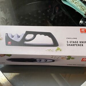 New Zwilling 2-Stage Knife Sharpener in Black